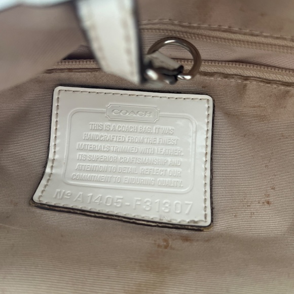 Coach shoulder purse  cream authentic - Picture 5 of 7